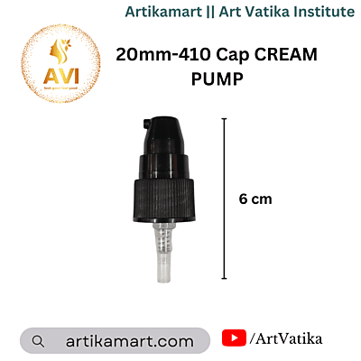 20mm-410 Cap CREAM PUMP BLACK