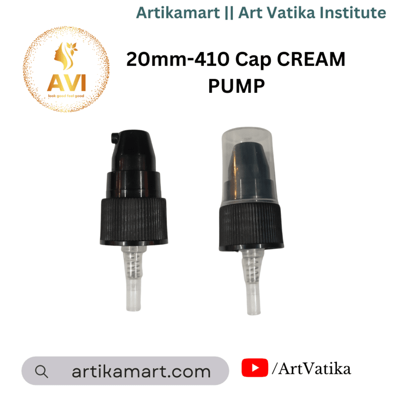 20mm-410 Cap CREAM PUMP BLACK