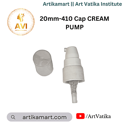 20mm-410 Cap CREAM PUMP WHITE