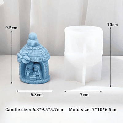 Silicon Mold Candle Jesus Born Christmas