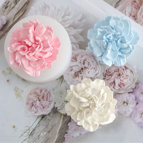 Silicon Mold Candle Carnation Flower