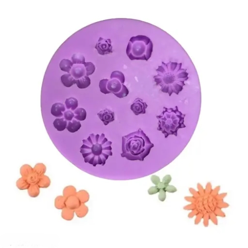 Silicon Mold Candle Mini Mix Flower 11 Cavity