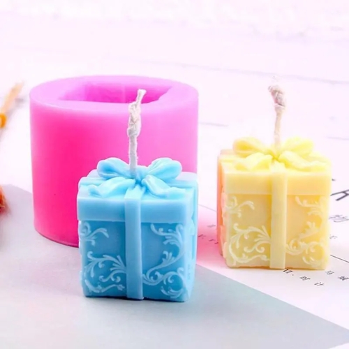 Silicon Mold Candle Christmas Gift Box