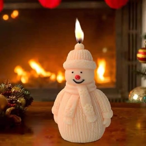 Silicon Mold Candle Christmas Winter Snowman