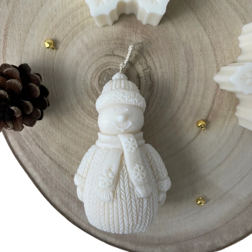 Silicon Mold Candle Christmas Winter Snowman