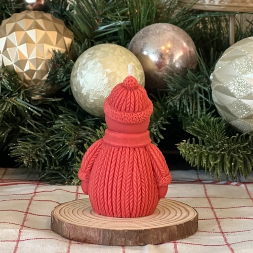 Silicon Mold Candle Christmas Winter Snowman