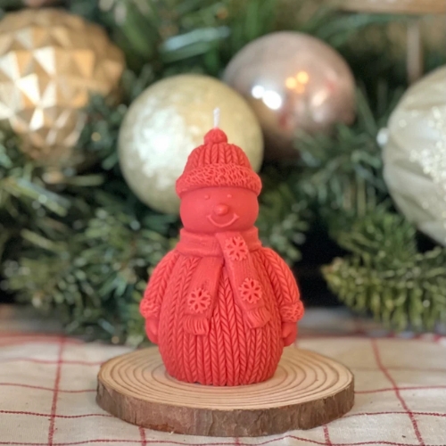 Silicon Mold Candle Christmas Winter Snowman