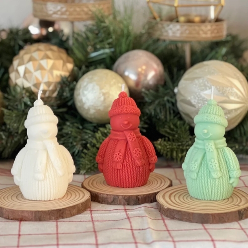 Silicon Mold Candle Christmas Winter Snowman