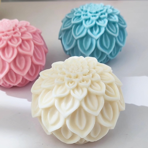 Silicon Mold 3D Lotus Ball