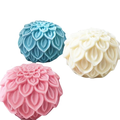 Silicon Mold 3D Lotus Ball