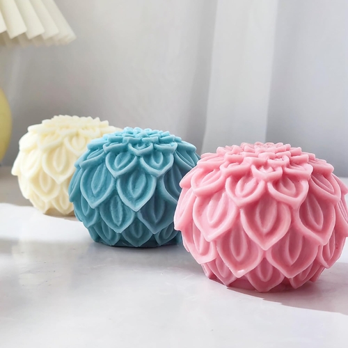 Silicon Mold 3D Lotus Ball