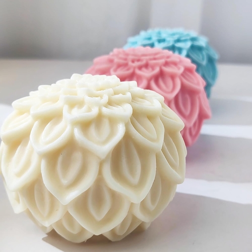 Silicon Mold 3D Lotus Ball