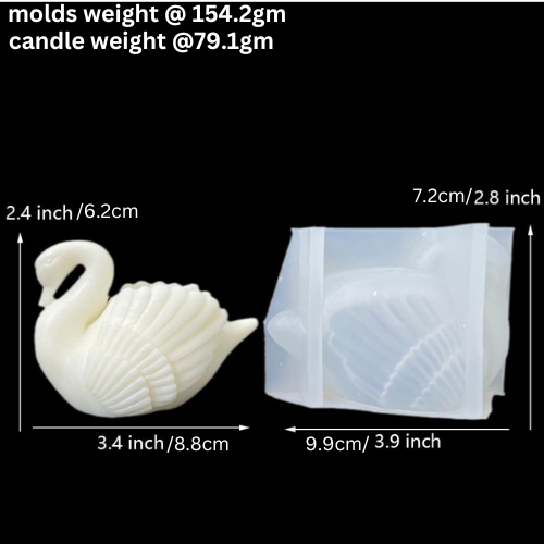 Silicon Mold Candle 3D Swan