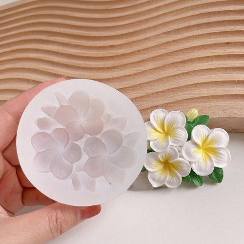 Silicon Mold Candle Plumeria Flower