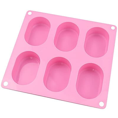 Silicon Mold Oval Capsule 6 Cavity 100-115gm