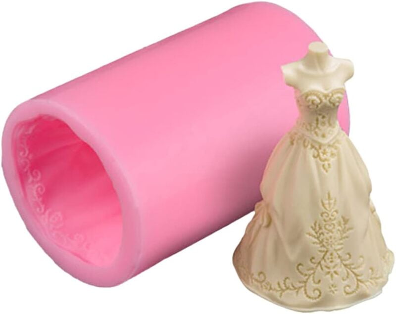 Silicon Mold Candle Wedding Dress - 2