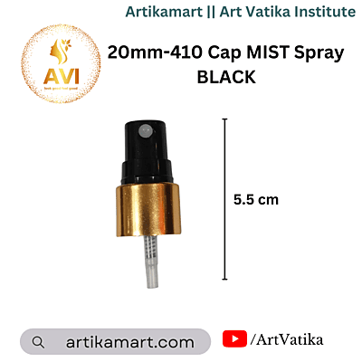 20mm-410 Cap MIST Spray Black-GOLDEN