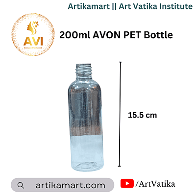 200ml Avon Pet Bottle CLEAR -  24mm Neck