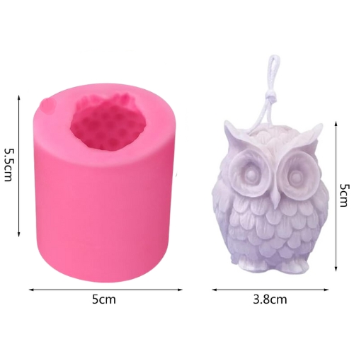 Silicon mold MINI OWL CANDLE