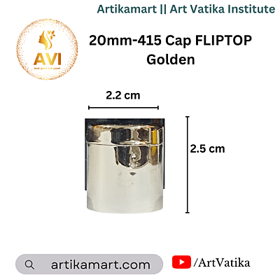 20mm-415 Cap FLIPTOP Golden