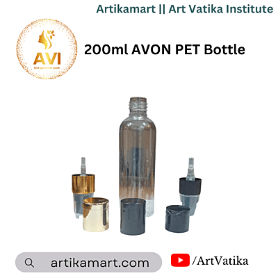 200ml Avon Pet Bottle CLEAR -  24mm Neck