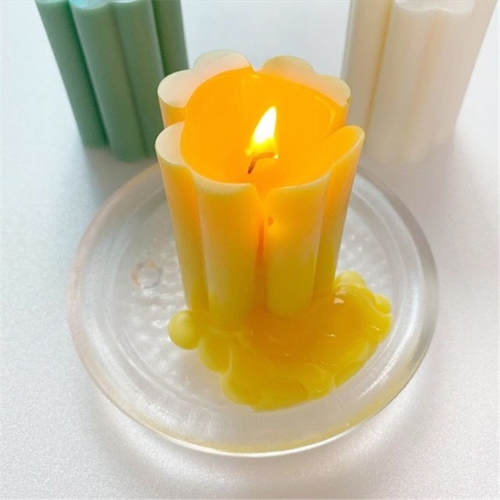 Polycarbonate Candle Mold Daisy Pillar