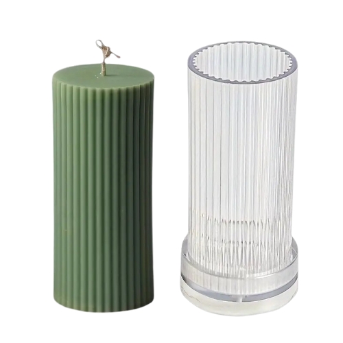 Polycarbonate Candle Long Pole Stripe Mold