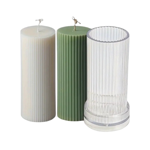 Polycarbonate Candle Long Pole Stripe Mold