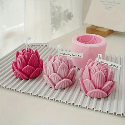 Silicon Mold Candle Flower 1 Lotus - 70g