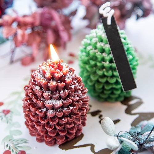 SILICON MOLD CANDLE PINE TREE