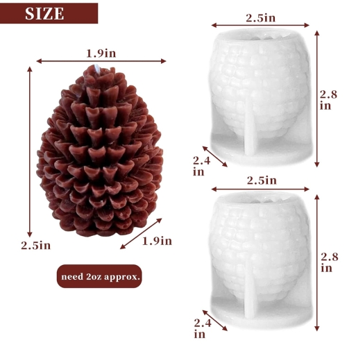 SILICON MOLD CANDLE PINE TREE