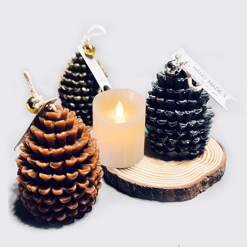 SILICON MOLD CANDLE PINE TREE