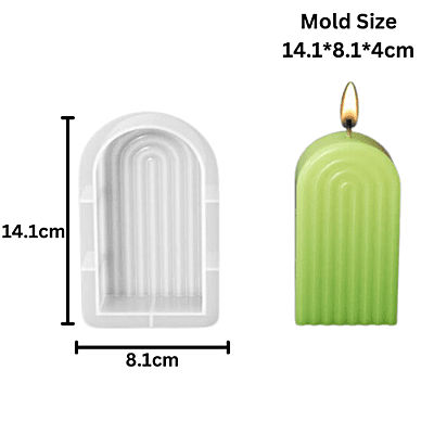 Silicon Mold Candle Rainbow