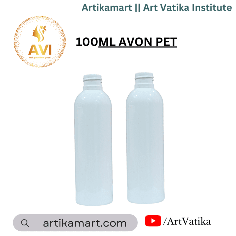 100ml AVON PET Bottle WHITE MILKY - 20mm Neck