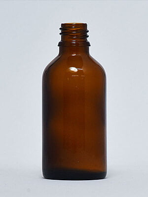 50 ml Serum Bottle AMBER Brown 18mm NECK