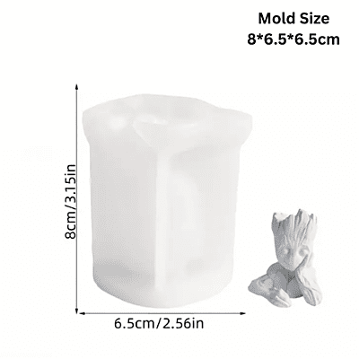 Silicon Mold Candle Groot Avengers - 50g