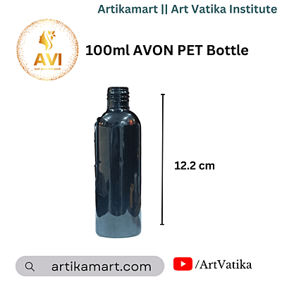 100ml AVON PET Bottle BLACK - 20mm Neck