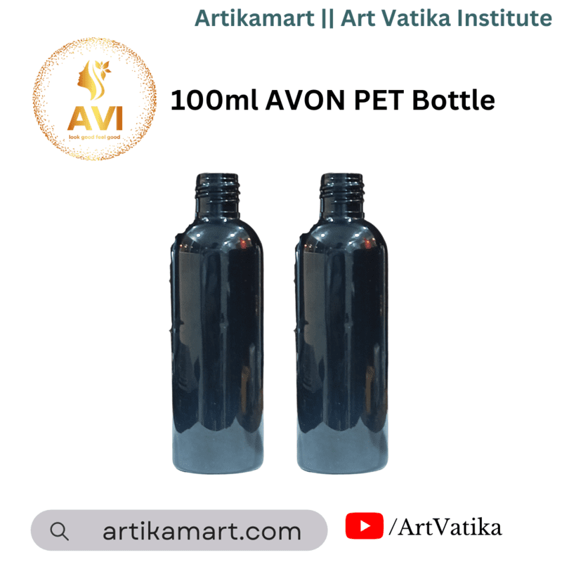 100ml AVON PET Bottle BLACK - 20mm Neck