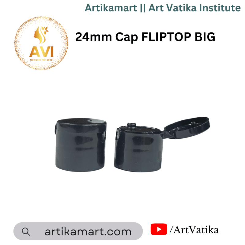 24mm Cap FLIPTOP Black