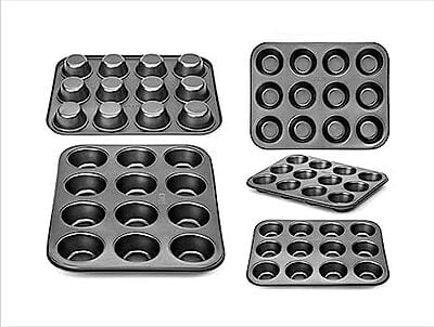 Muffin Mold Tray Black 12 Cavity HEAVY