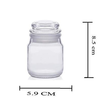 130ml DOME Glass Jar with Clear Cap