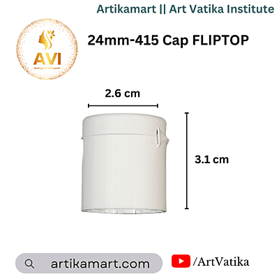 24mm Cap FLIPTOP White