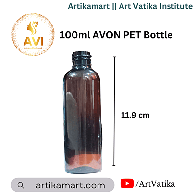 100ml AVON PET Bottle AMBER - 20mm Neck