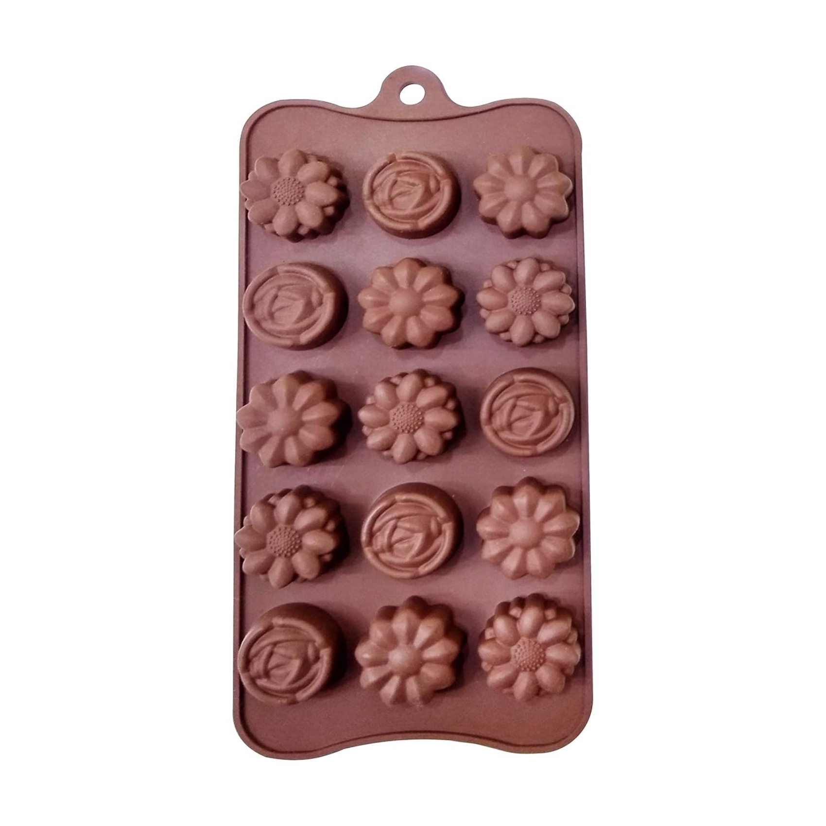 Silicon Mold Chocolate Mix Flower - 15 Cavity -5gm