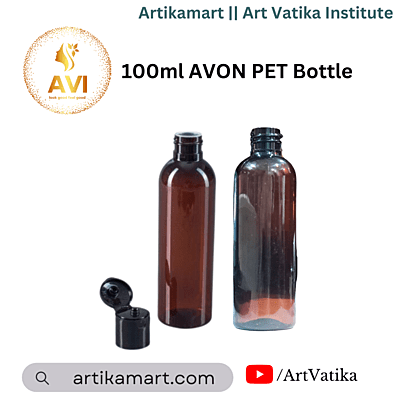 100ml AVON PET Bottle AMBER - 20mm Neck