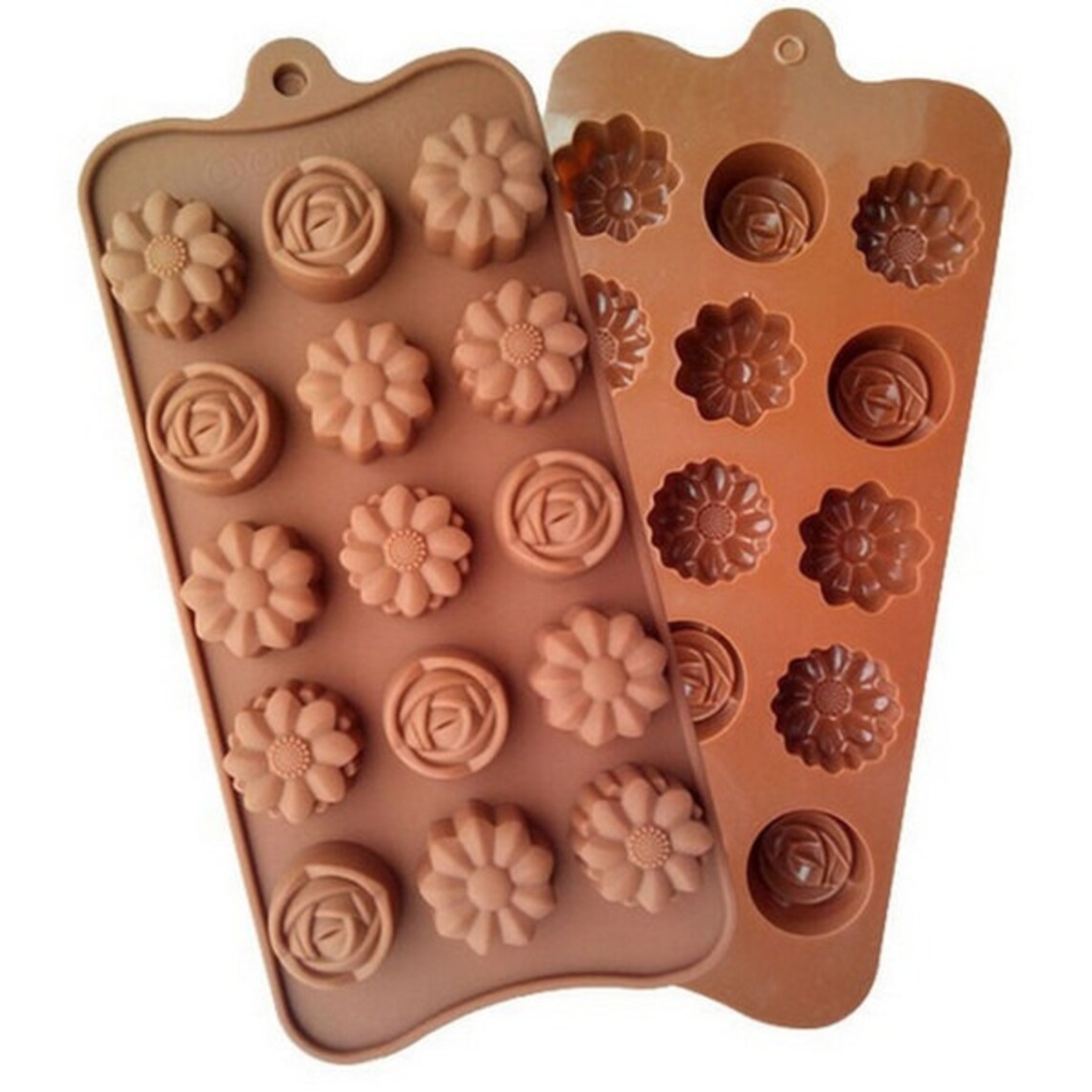 Silicon Mold Chocolate Mix Flower - 15 Cavity -5gm