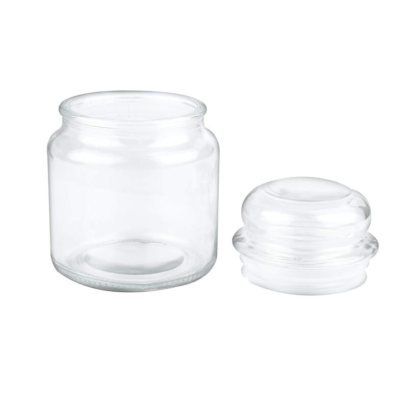 130ml DOME Glass Jar with Clear Cap