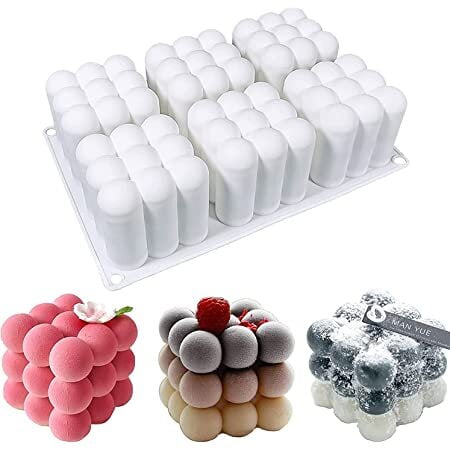 Silicon Mold CANDLE Bubble 6 Cavity