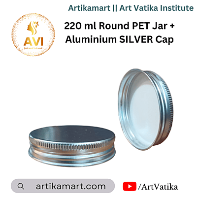 220 ml Round PET Jar + Aluminium SILVER Cap