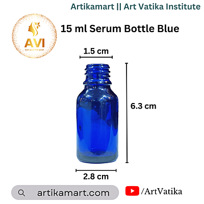 15 ml Serum Bottle BLUE 18mm NECK